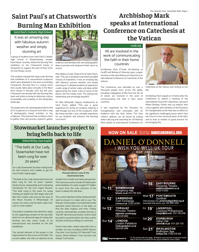 Nov 2022 edition of the Catholic Post Nov 2022 edition of the Catholic Post