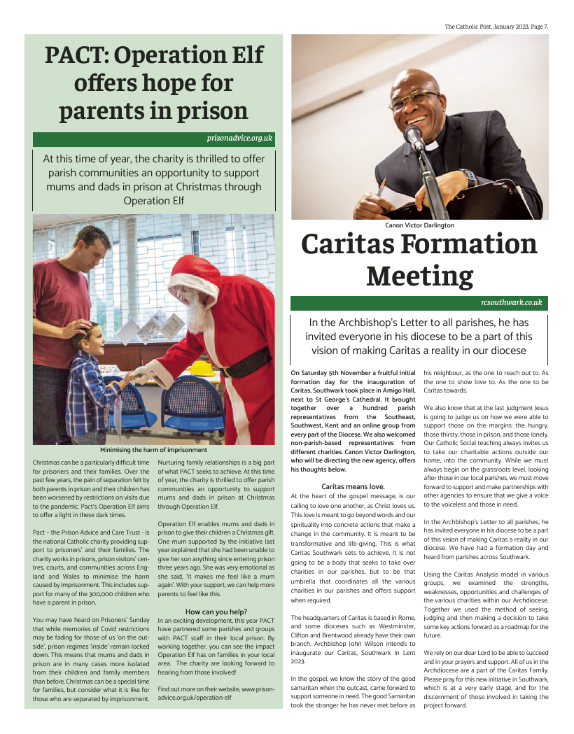 Jan 2023 edition of the Catholic Post