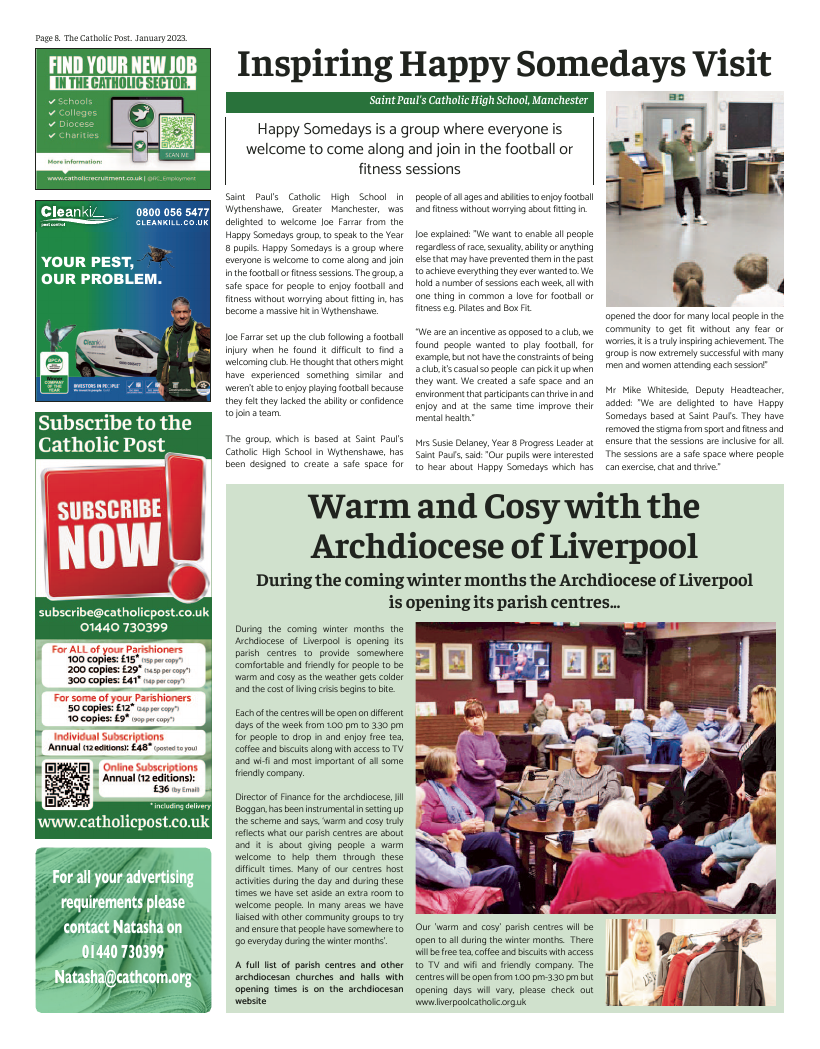 Jan 2023 edition of the Catholic Post Jan 2023 edition of the Catholic Post
