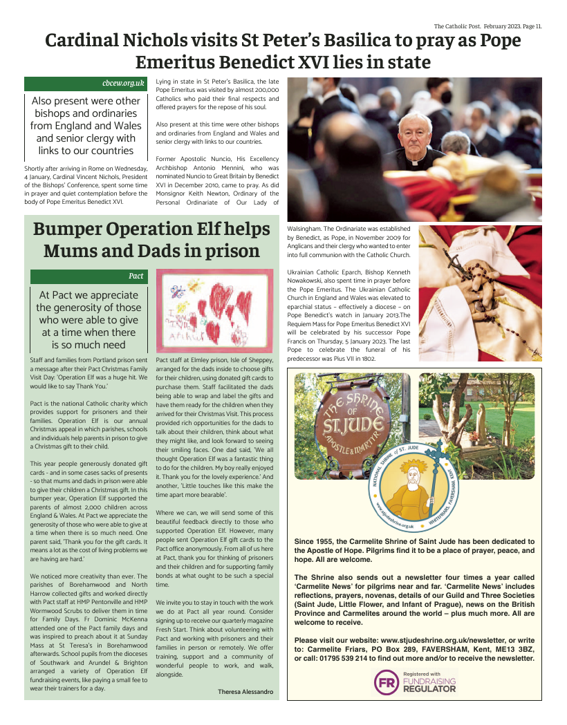 Feb 2023 edition of the Catholic Post