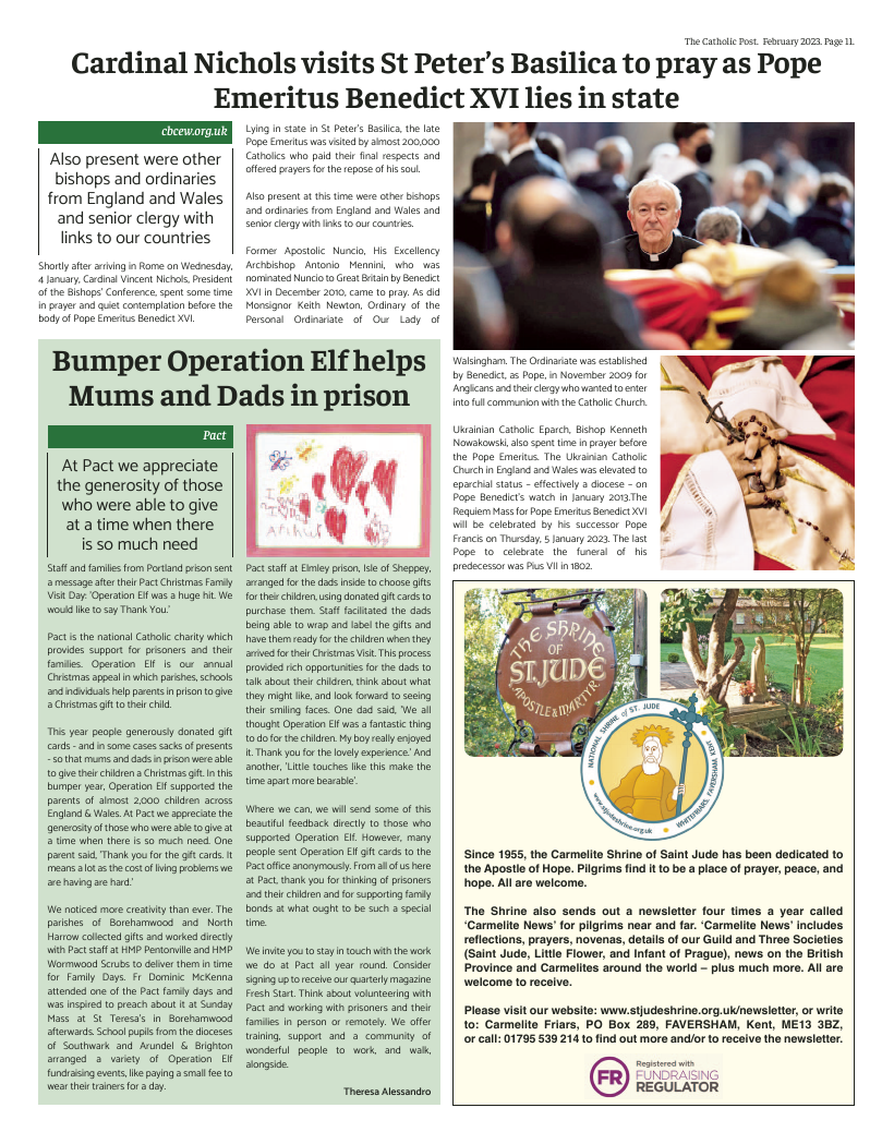 Feb 2023 edition of the Catholic Post Feb 2023 edition of the Catholic Post
