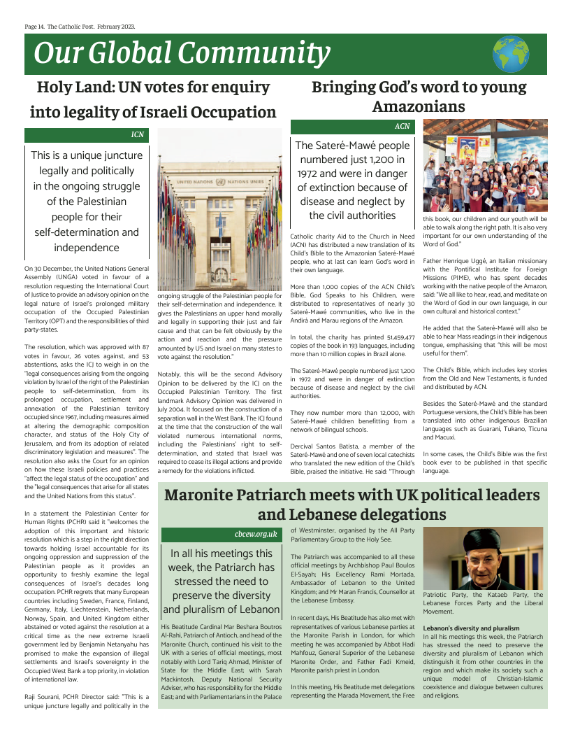 Feb 2023 edition of the Catholic Post Feb 2023 edition of the Catholic Post