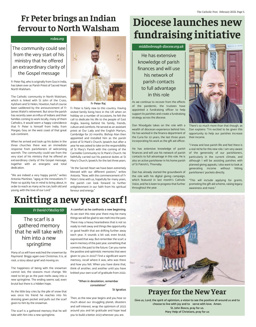 Feb 2023 edition of the Catholic Post