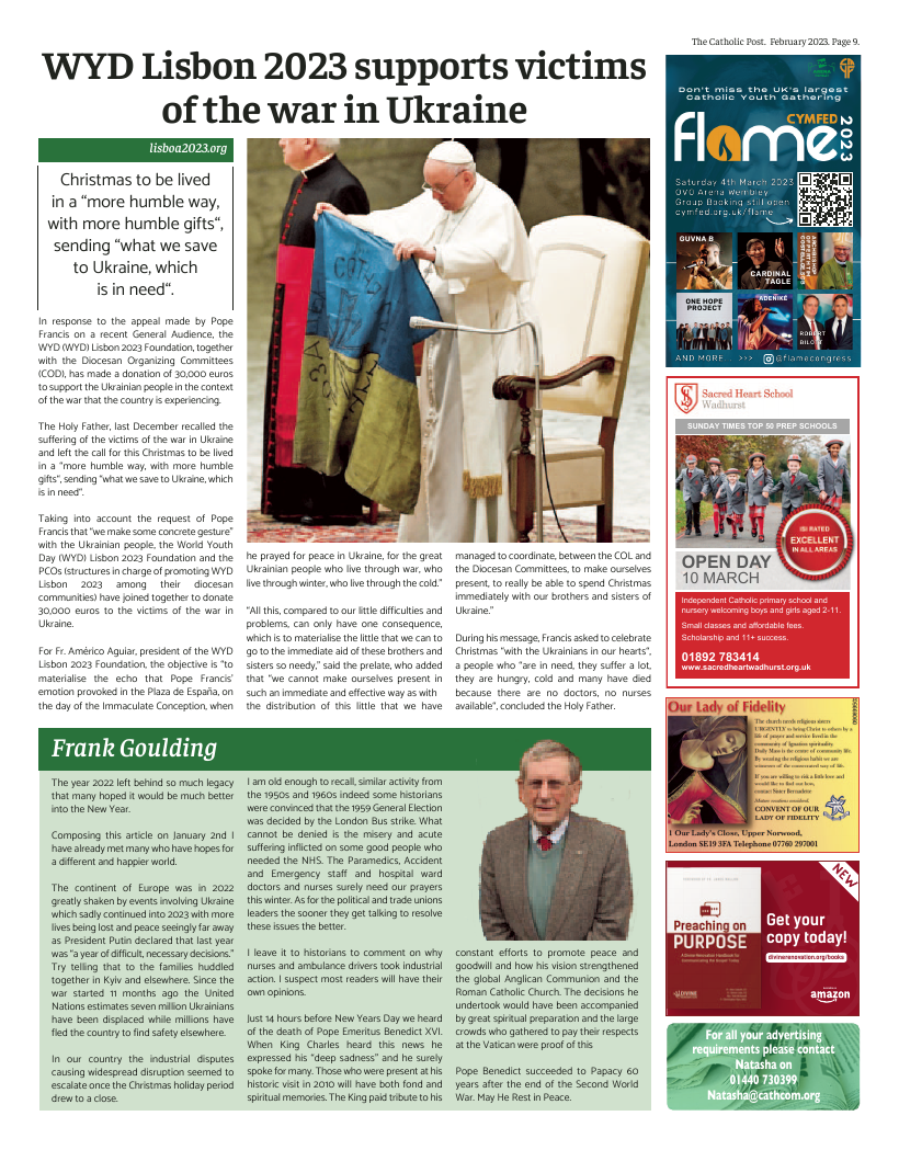 Feb 2023 edition of the Catholic Post