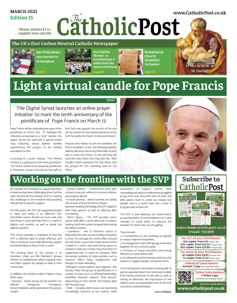 Mar 2023 edition of the Catholic Post Mar 2023 edition of the Catholic Post