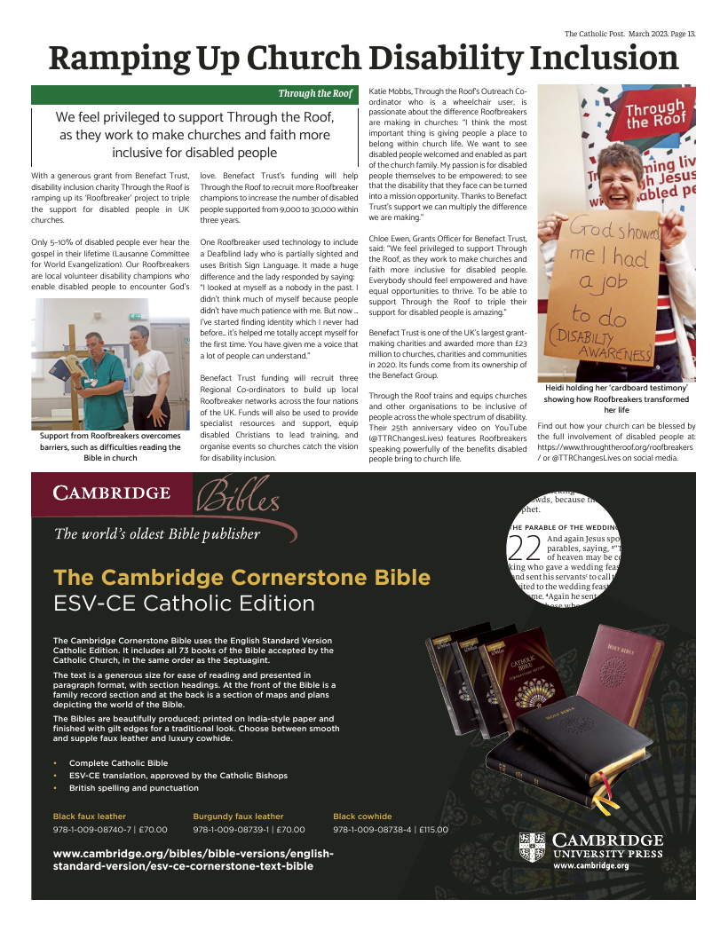 Mar 2023 edition of the Catholic Post Mar 2023 edition of the Catholic Post