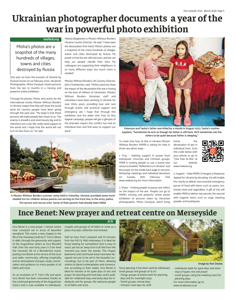 Mar 2023 edition of the Catholic Post