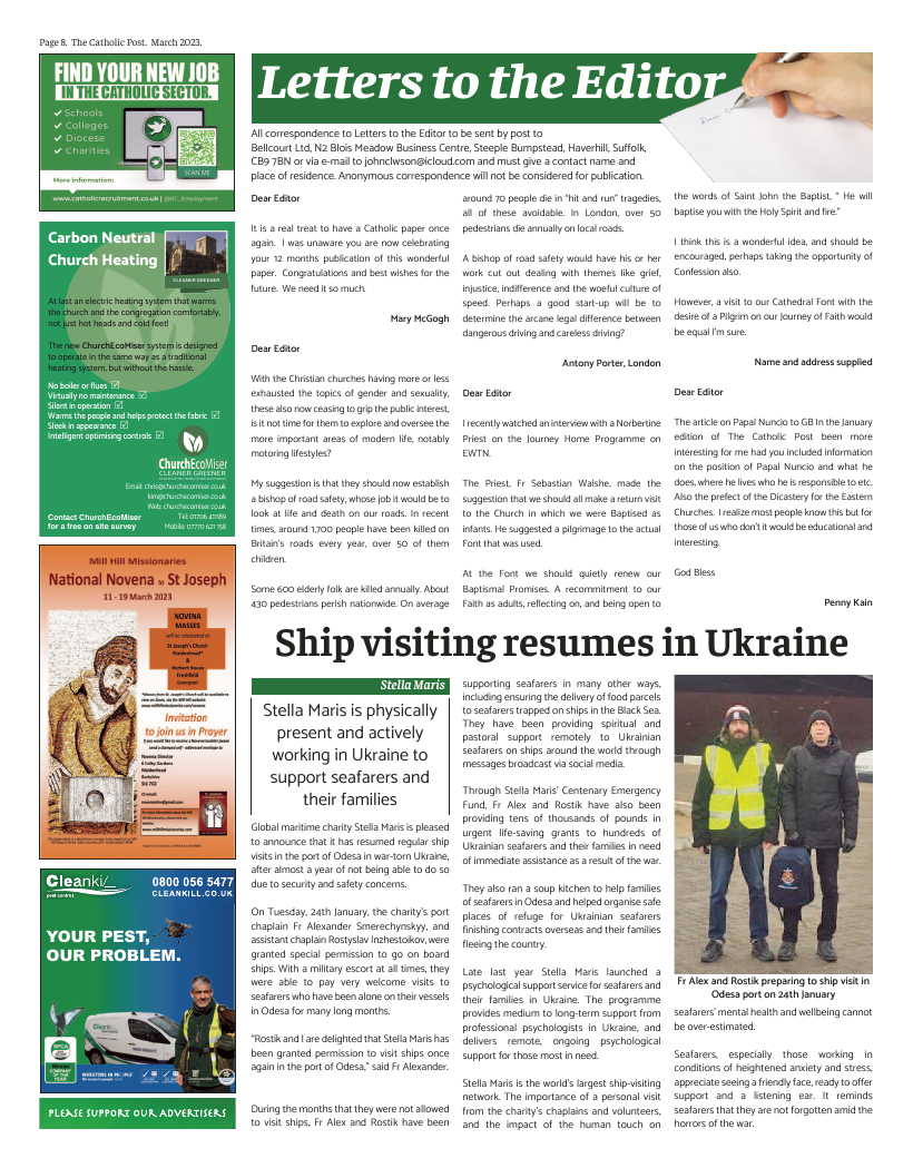 Mar 2023 edition of the Catholic Post Mar 2023 edition of the Catholic Post