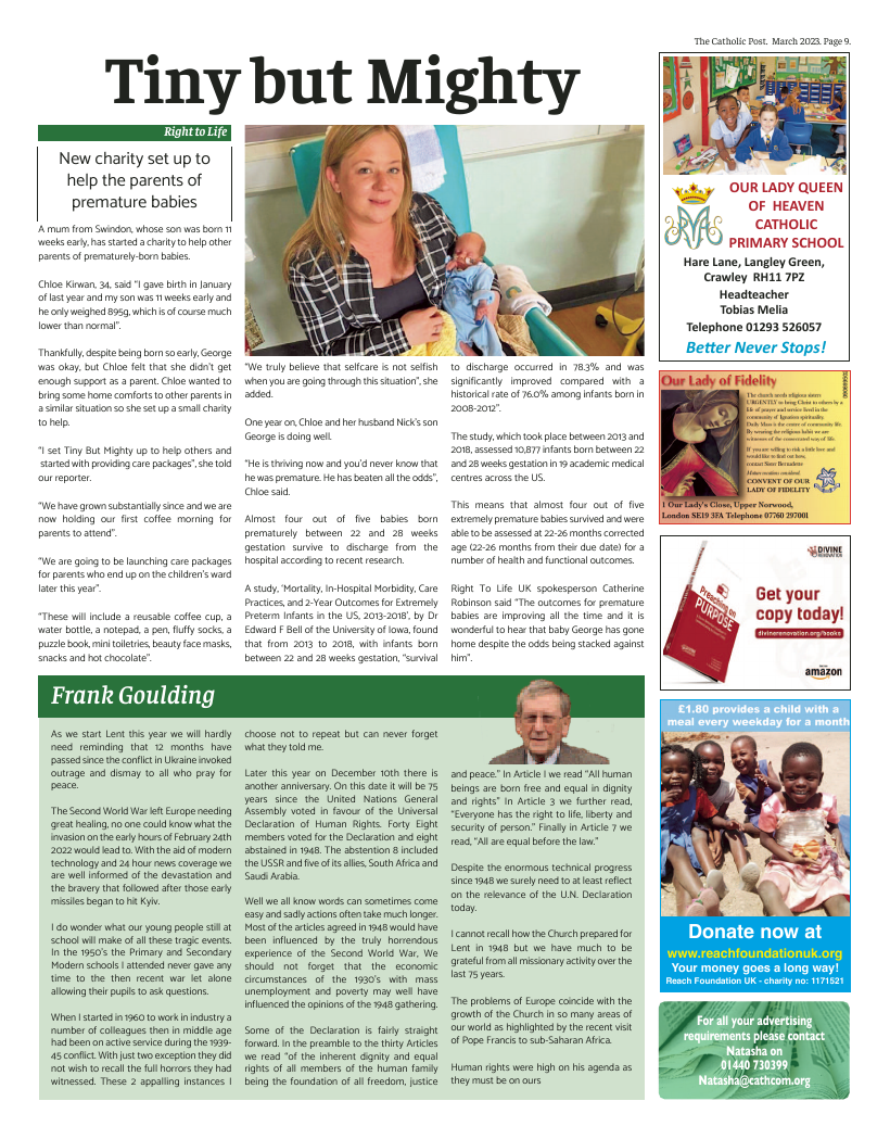 Mar 2023 edition of the Catholic Post Mar 2023 edition of the Catholic Post