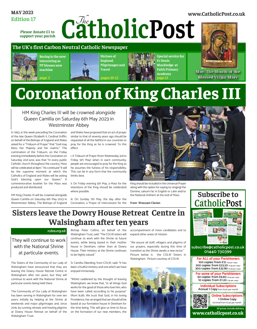 May 2023 edition of the Catholic Post