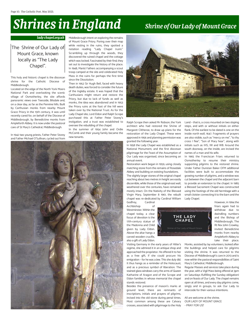 May 2023 edition of the Catholic Post