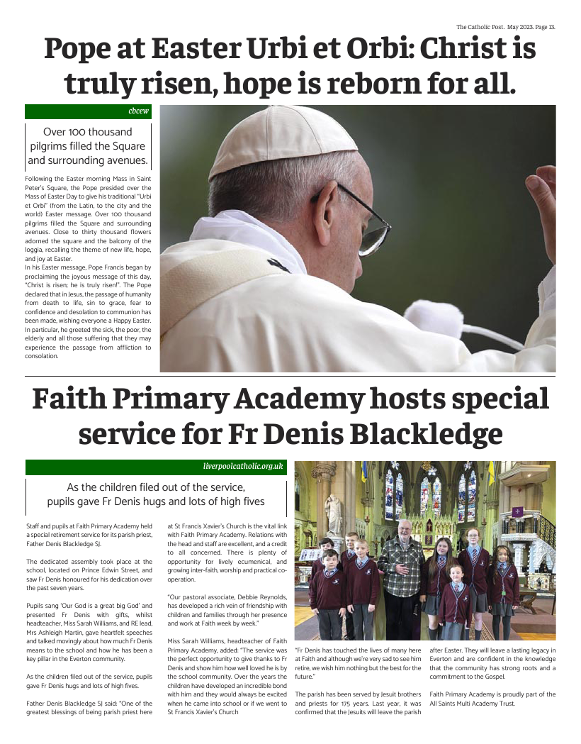 May 2023 edition of the Catholic Post May 2023 edition of the Catholic Post