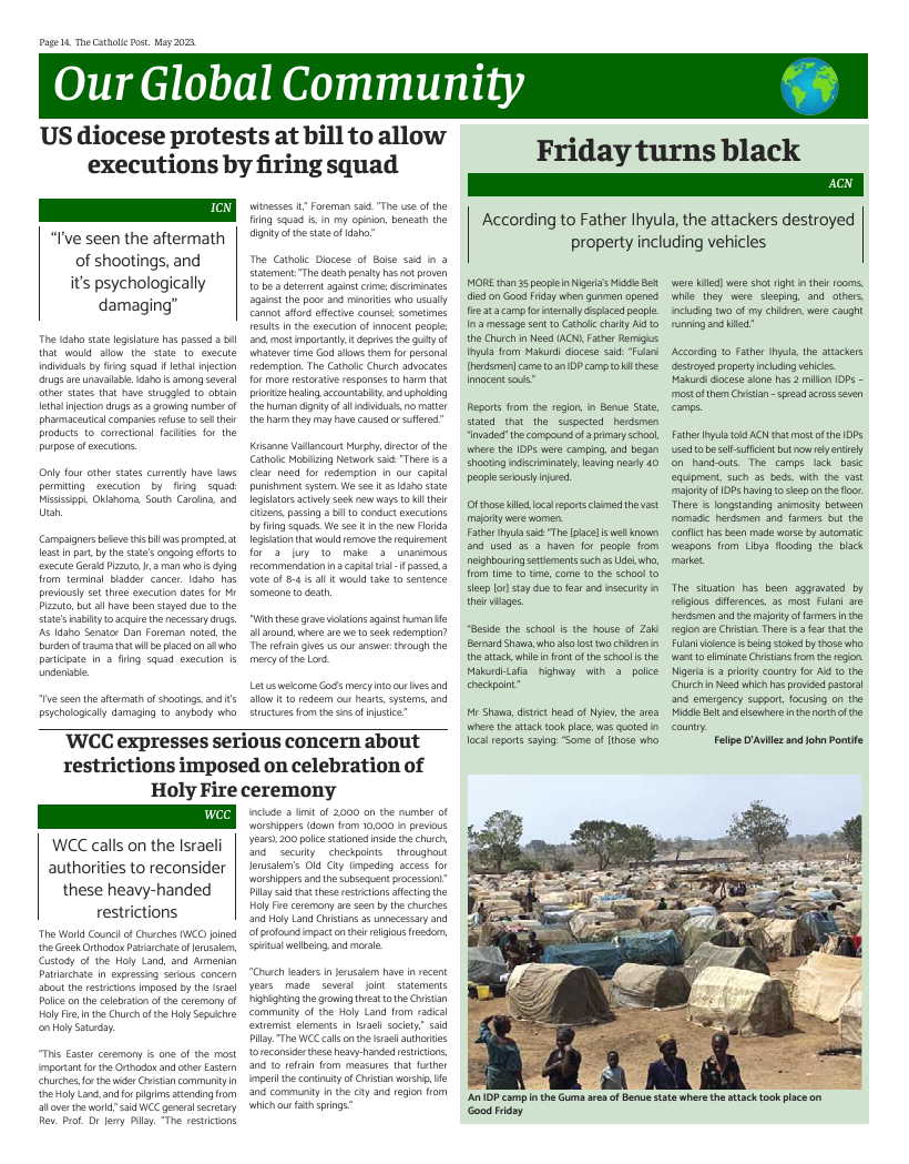 May 2023 edition of the Catholic Post May 2023 edition of the Catholic Post