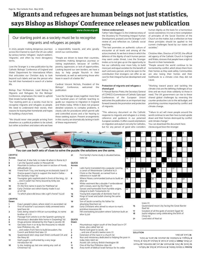 May 2023 edition of the Catholic Post May 2023 edition of the Catholic Post