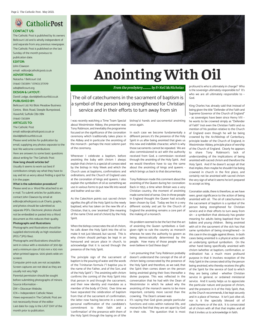 May 2023 edition of the Catholic Post May 2023 edition of the Catholic Post