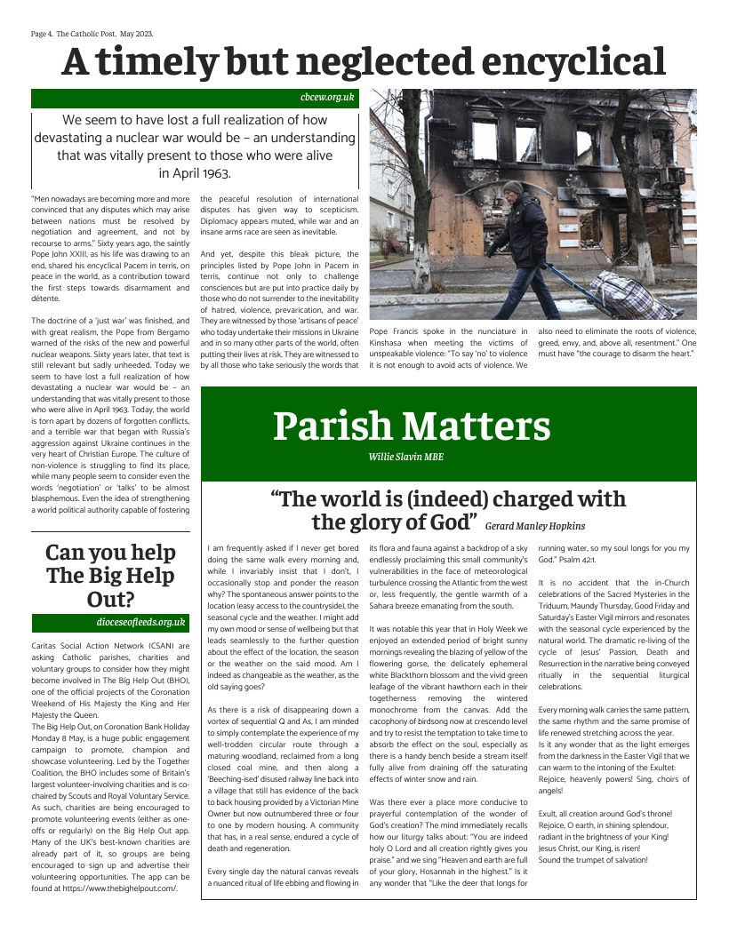 May 2023 edition of the Catholic Post