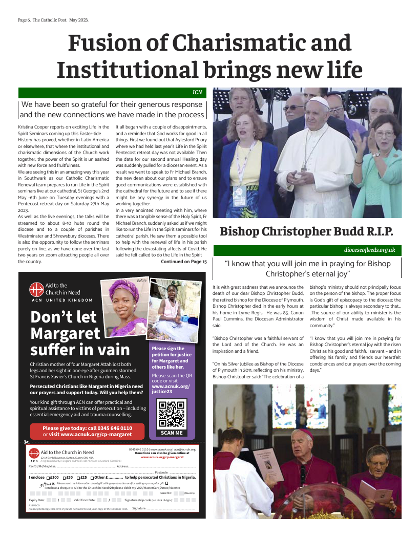 May 2023 edition of the Catholic Post May 2023 edition of the Catholic Post