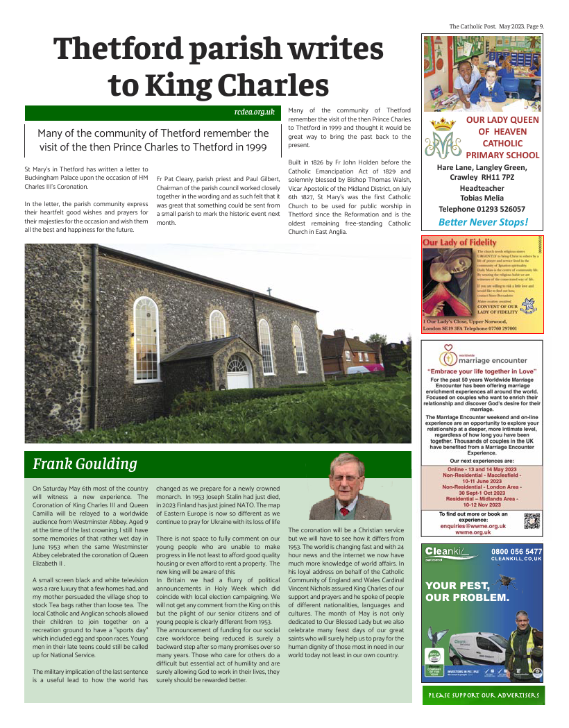 May 2023 edition of the Catholic Post