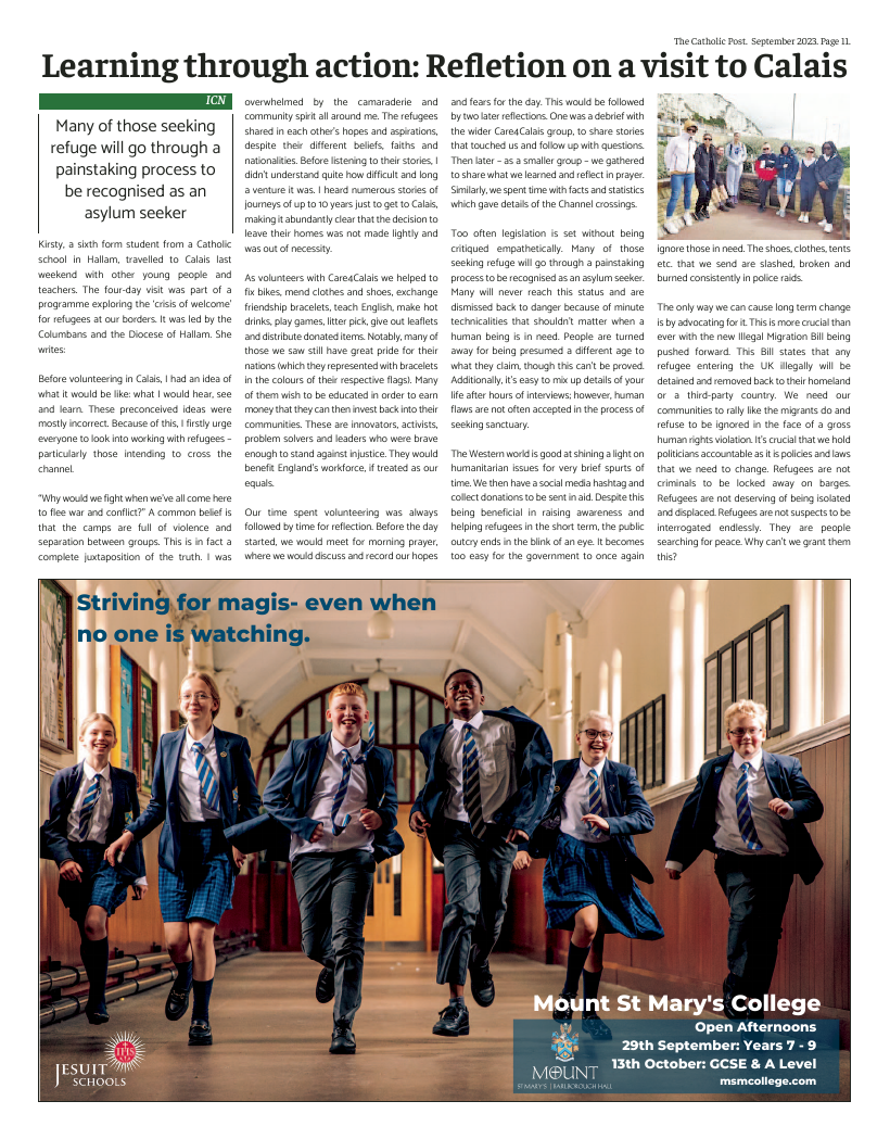 Sept 2023 edition of the Catholic Post Sept 2023 edition of the Catholic Post