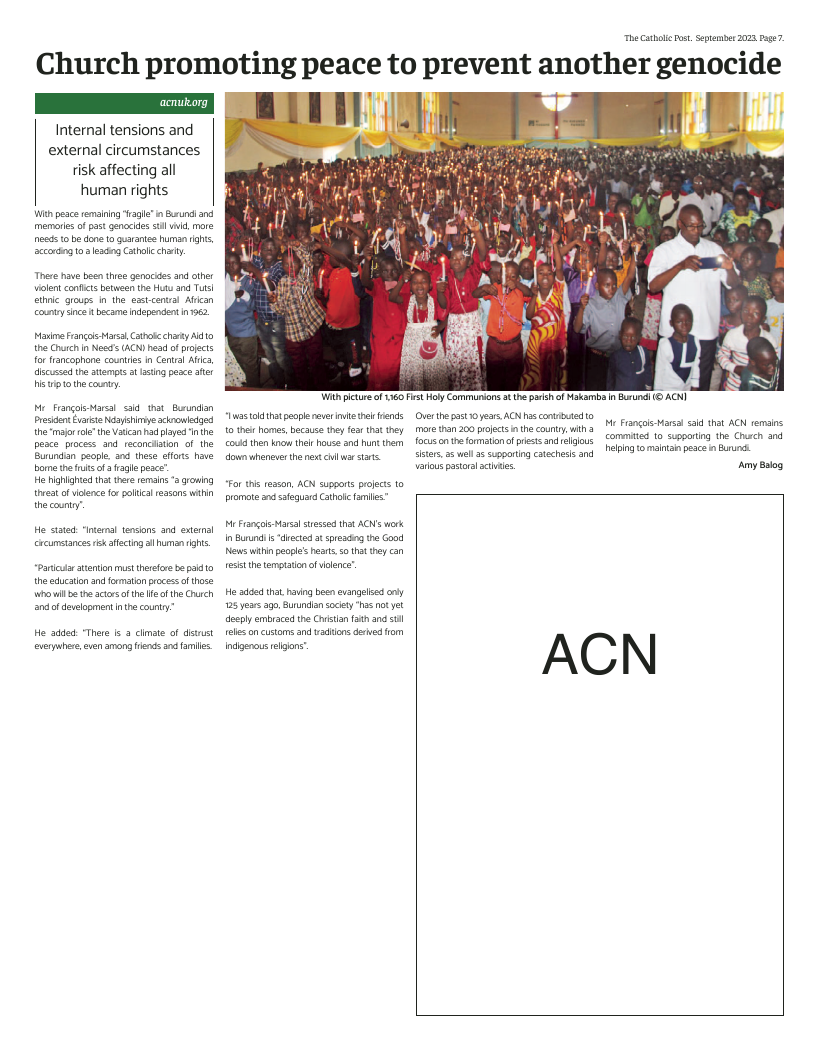 Sept 2023 edition of the Catholic Post Sept 2023 edition of the Catholic Post