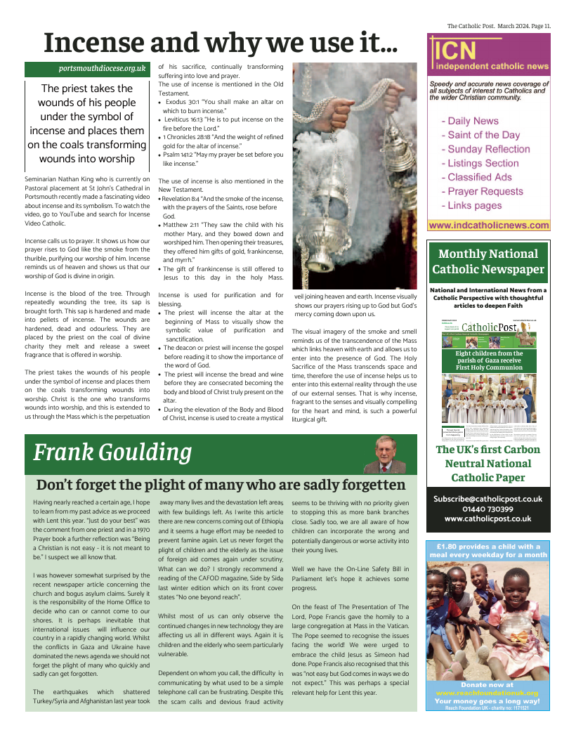 Mar 2024 edition of the Catholic Post Mar 2024 edition of the Catholic Post