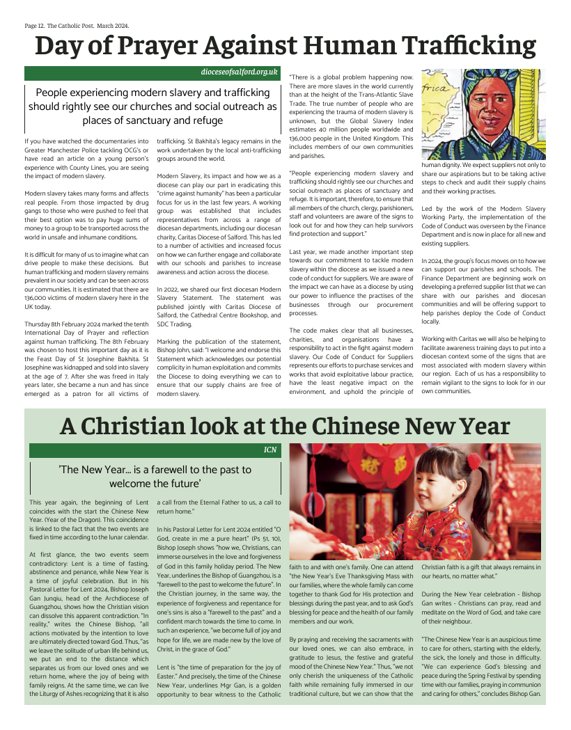 Mar 2024 edition of the Catholic Post Mar 2024 edition of the Catholic Post