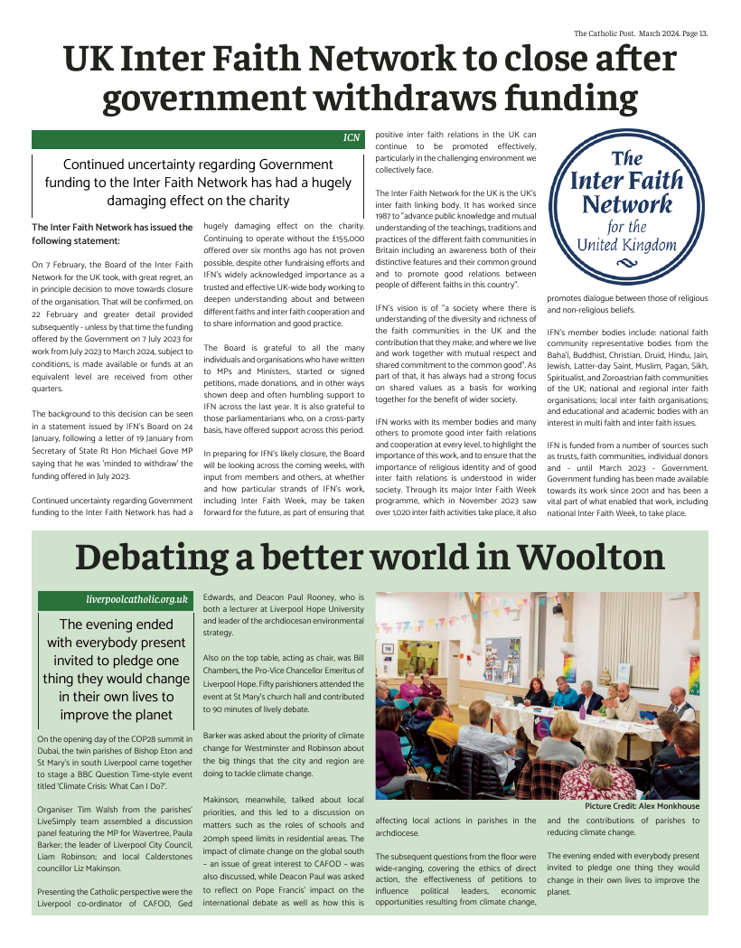 Mar 2024 edition of the Catholic Post Mar 2024 edition of the Catholic Post