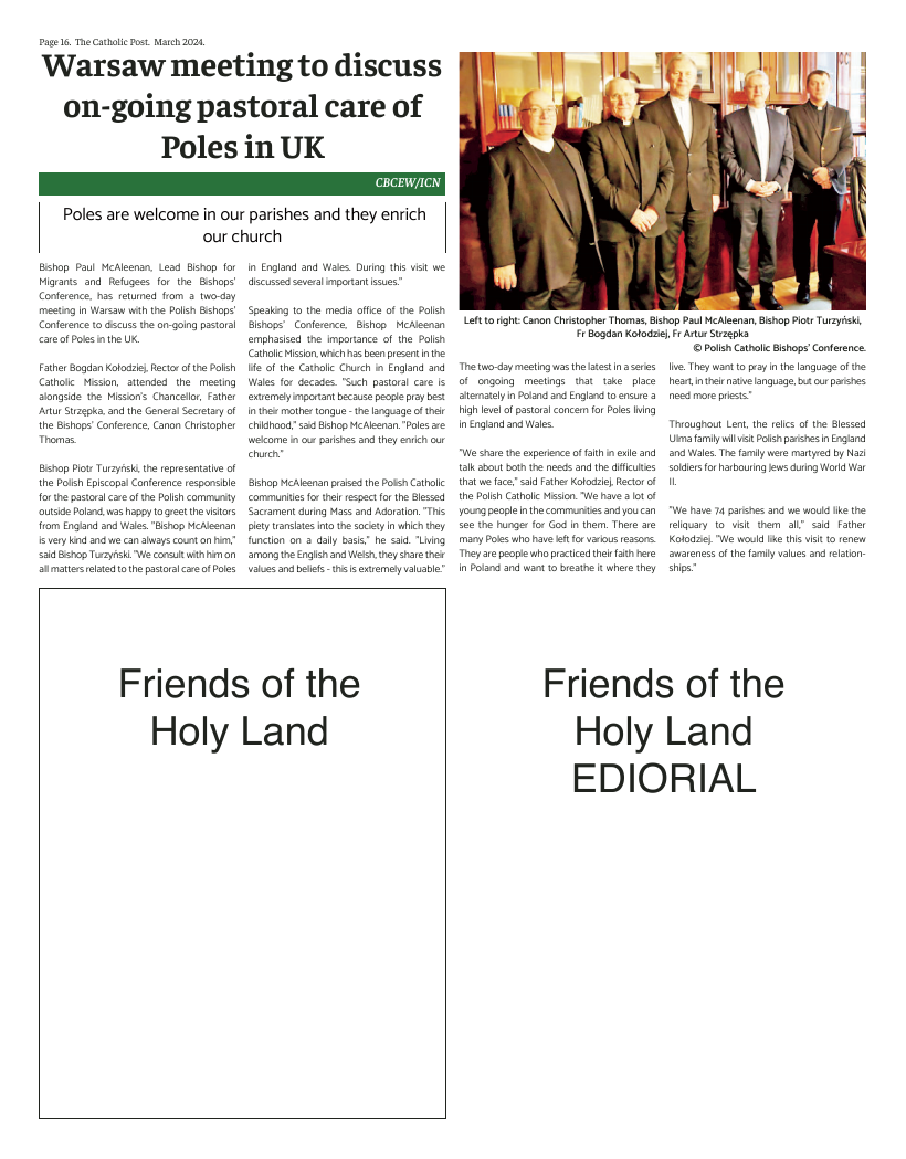 Mar 2024 edition of the Catholic Post Mar 2024 edition of the Catholic Post
