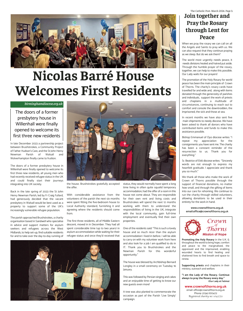 Mar 2024 edition of the Catholic Post Mar 2024 edition of the Catholic Post