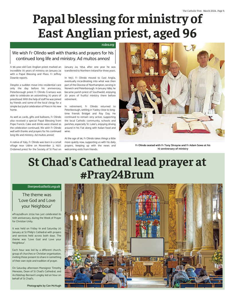 Mar 2024 edition of the Catholic Post Mar 2024 edition of the Catholic Post