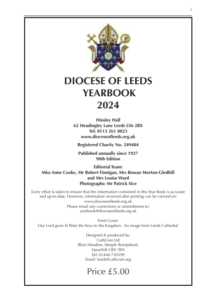 2024 edition of the Leeds Diocese Yearbook