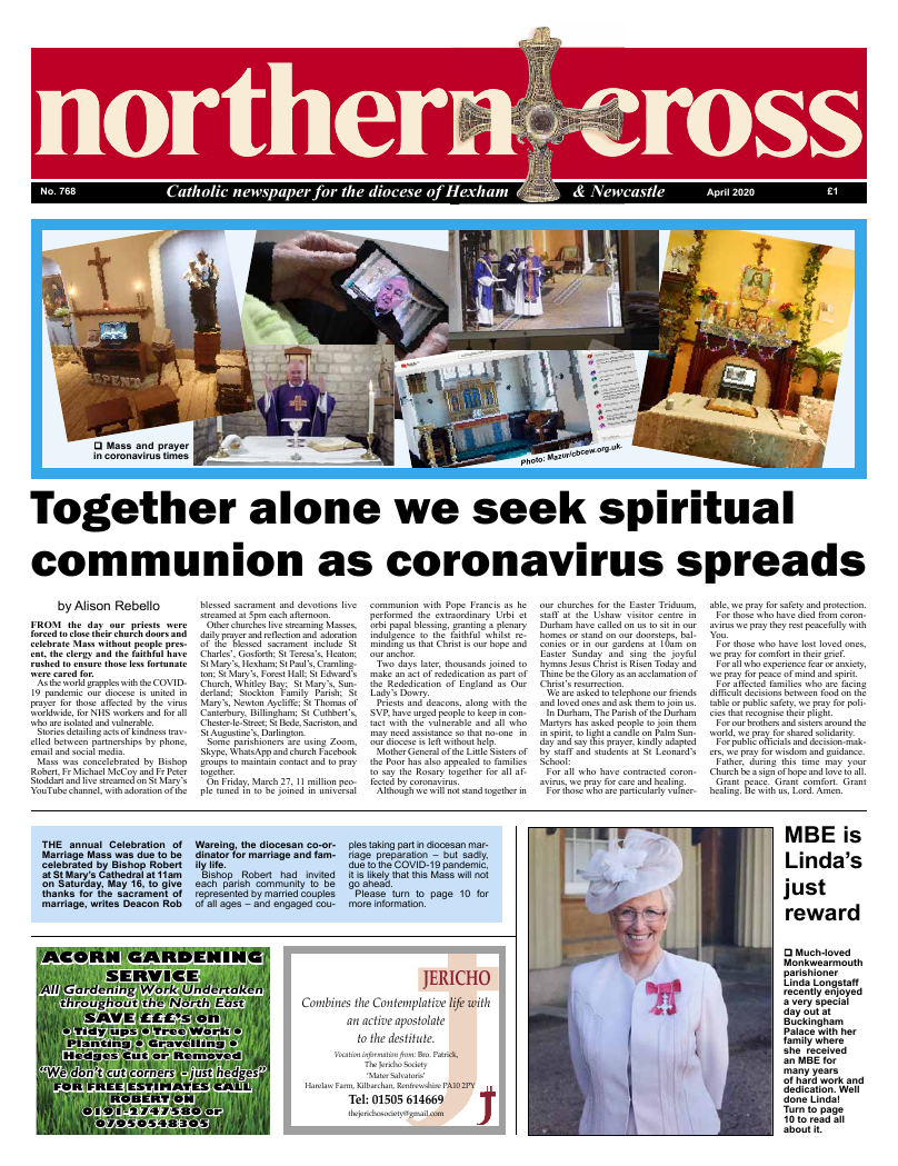 Apr 2020 edition of the Northern Cross