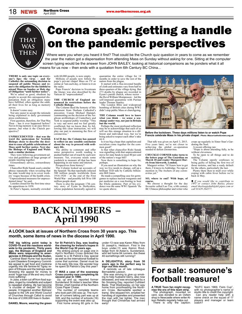 Apr 2020 edition of the Northern Cross