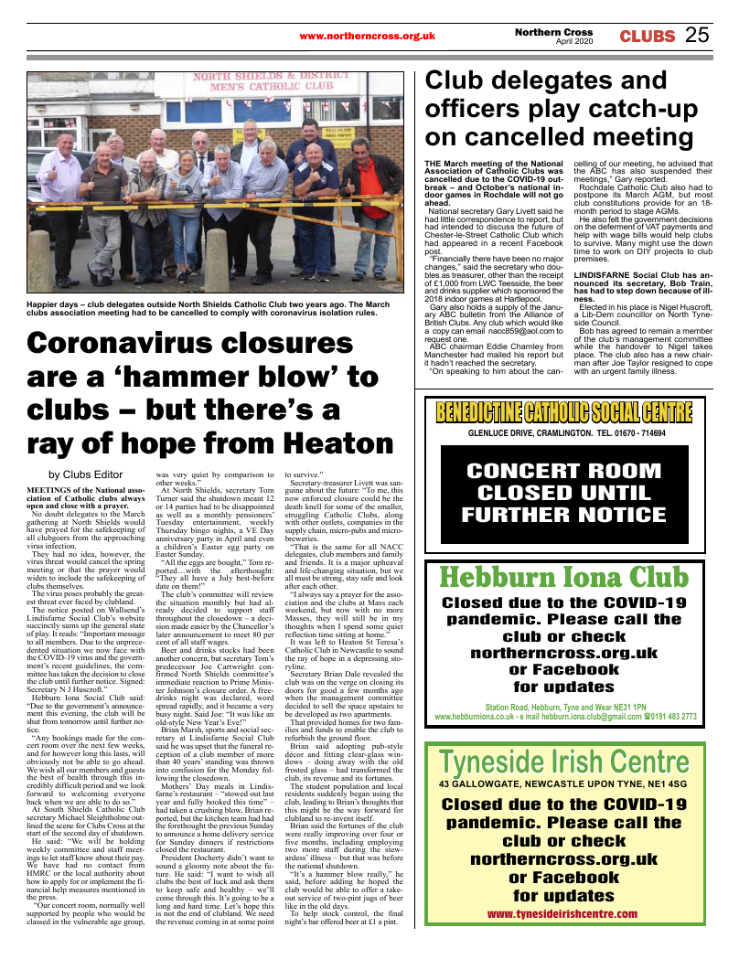 Apr 2020 edition of the Northern Cross