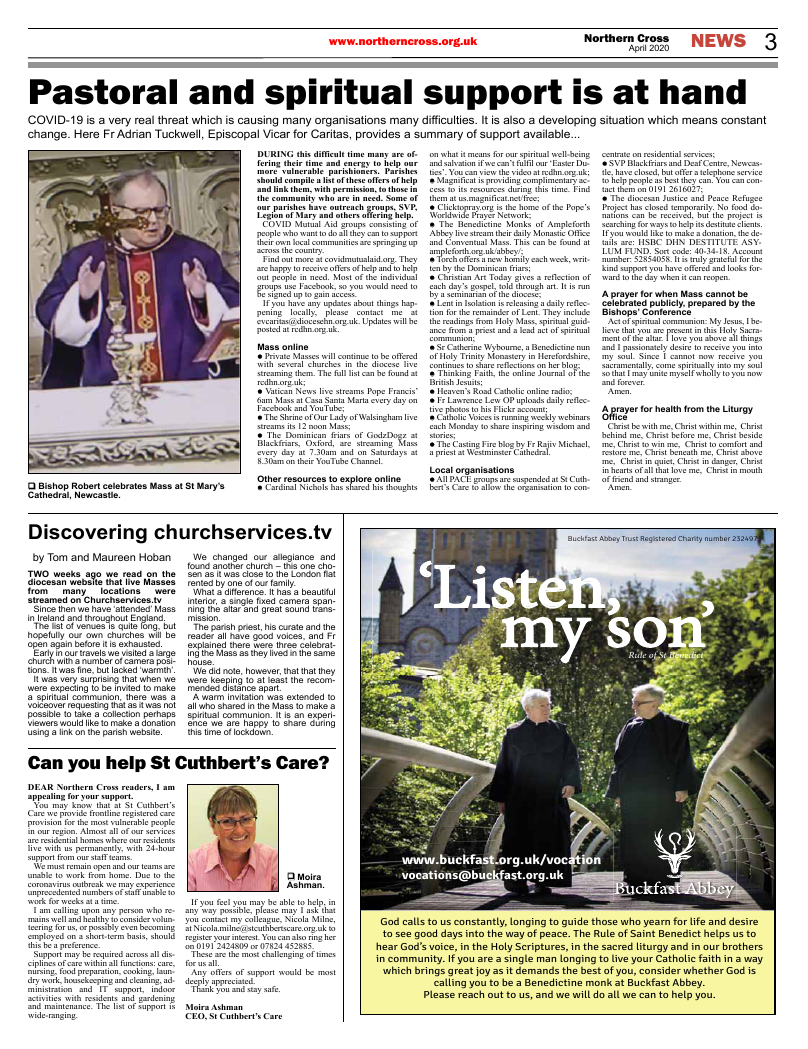 Apr 2020 edition of the Northern Cross