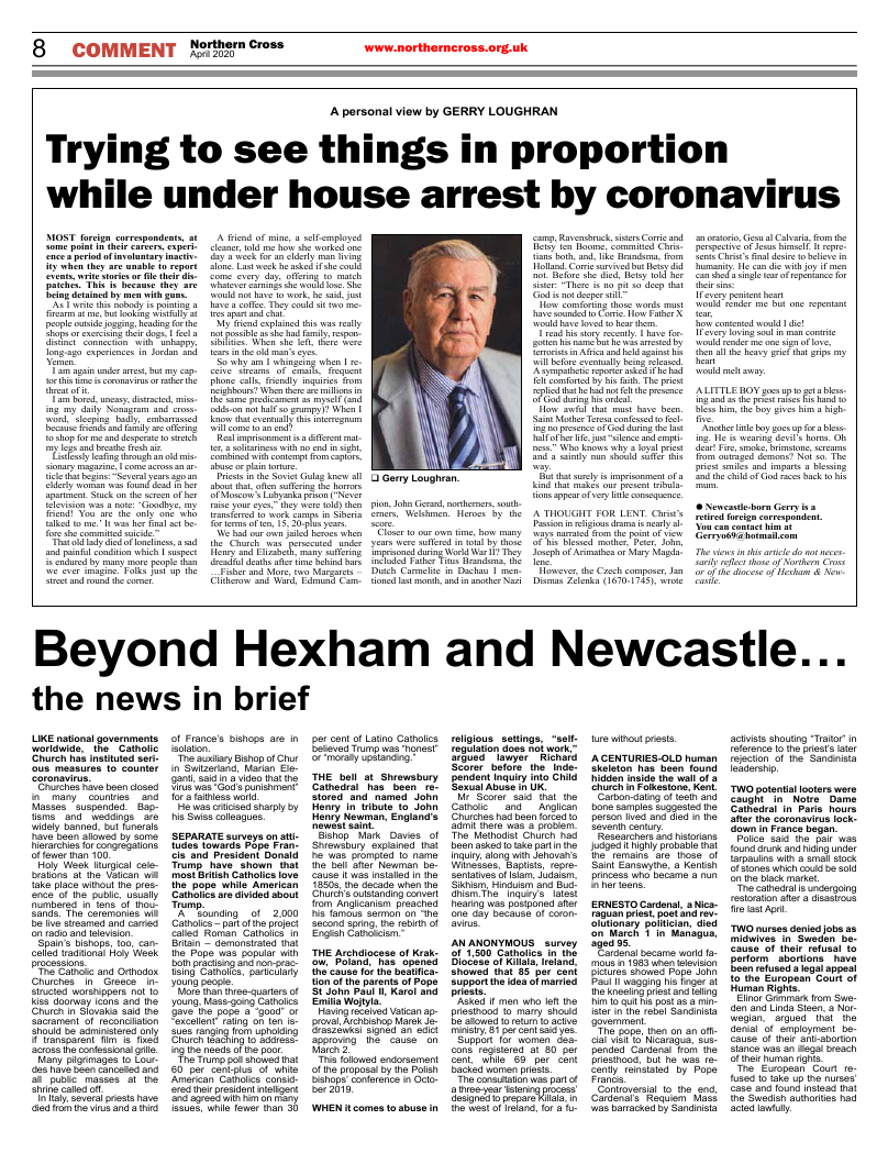 Apr 2020 edition of the Northern Cross