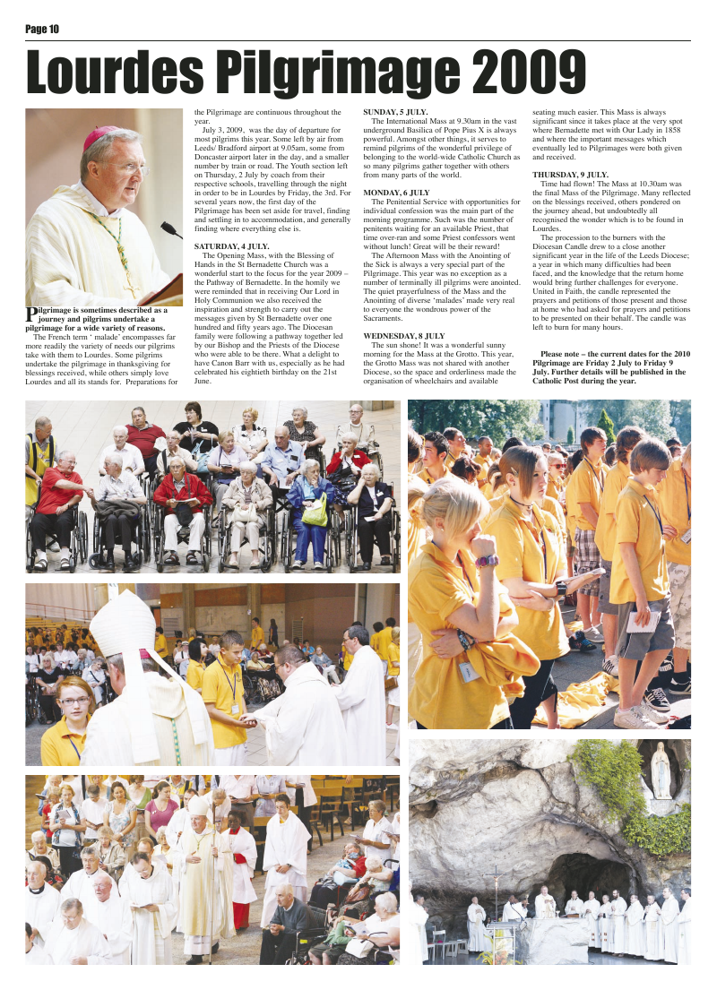Sep 2009 edition of the Leeds Catholic Post Sep 2009 edition of the Leeds Catholic Post