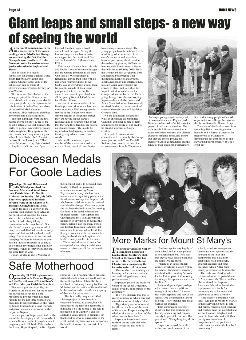 Sep 2009 edition of the Leeds Catholic Post