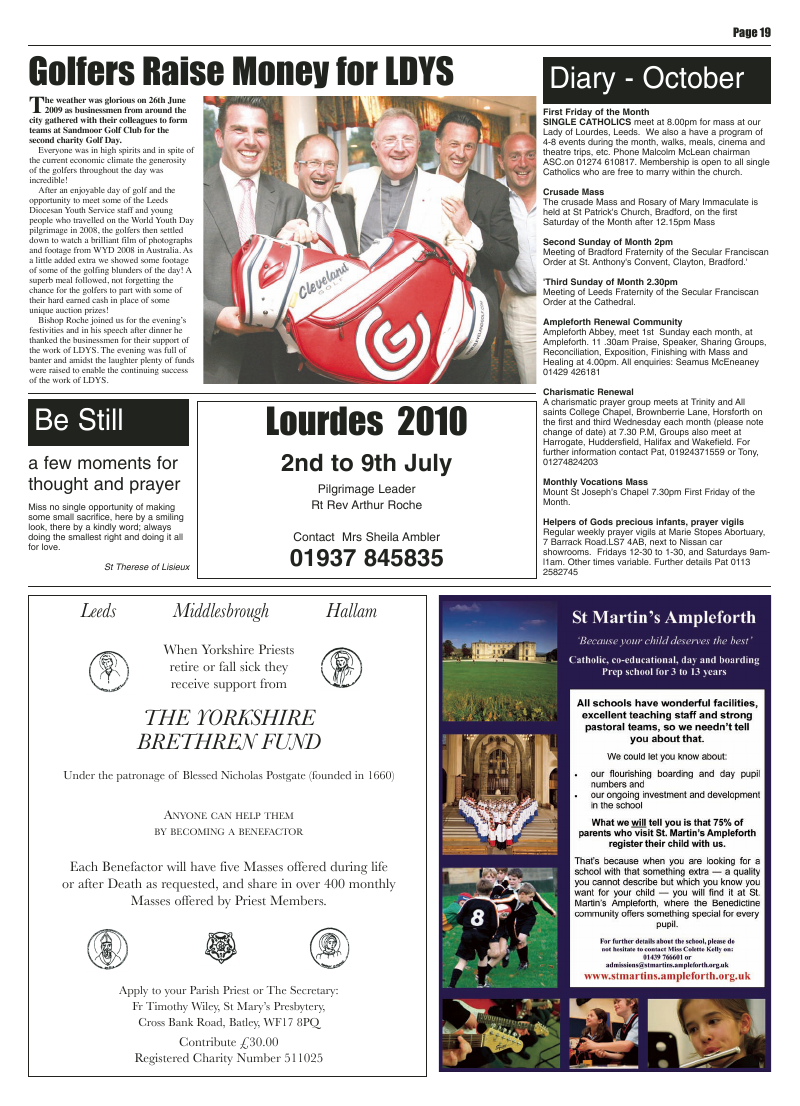 Sep 2009 edition of the Leeds Catholic Post Sep 2009 edition of the Leeds Catholic Post