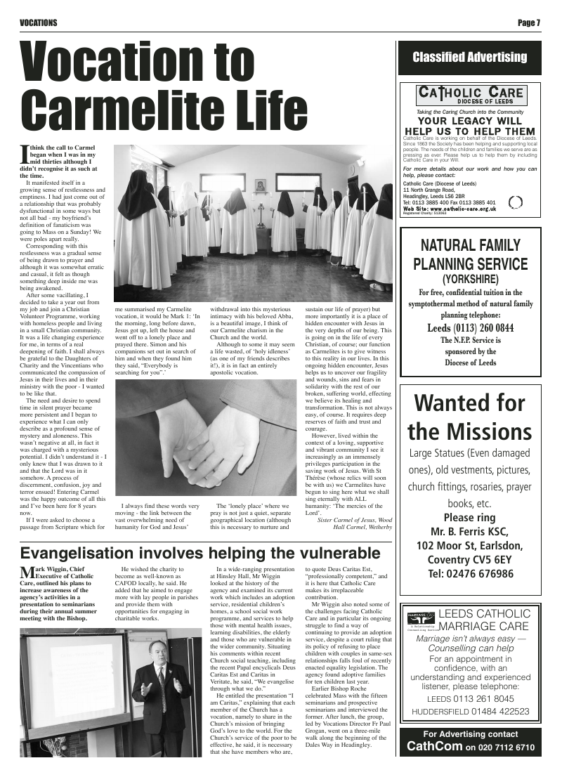 Sep 2009 edition of the Leeds Catholic Post