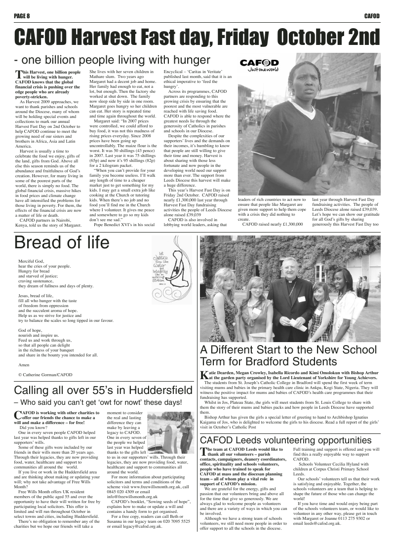 Sep 2009 edition of the Leeds Catholic Post Sep 2009 edition of the Leeds Catholic Post