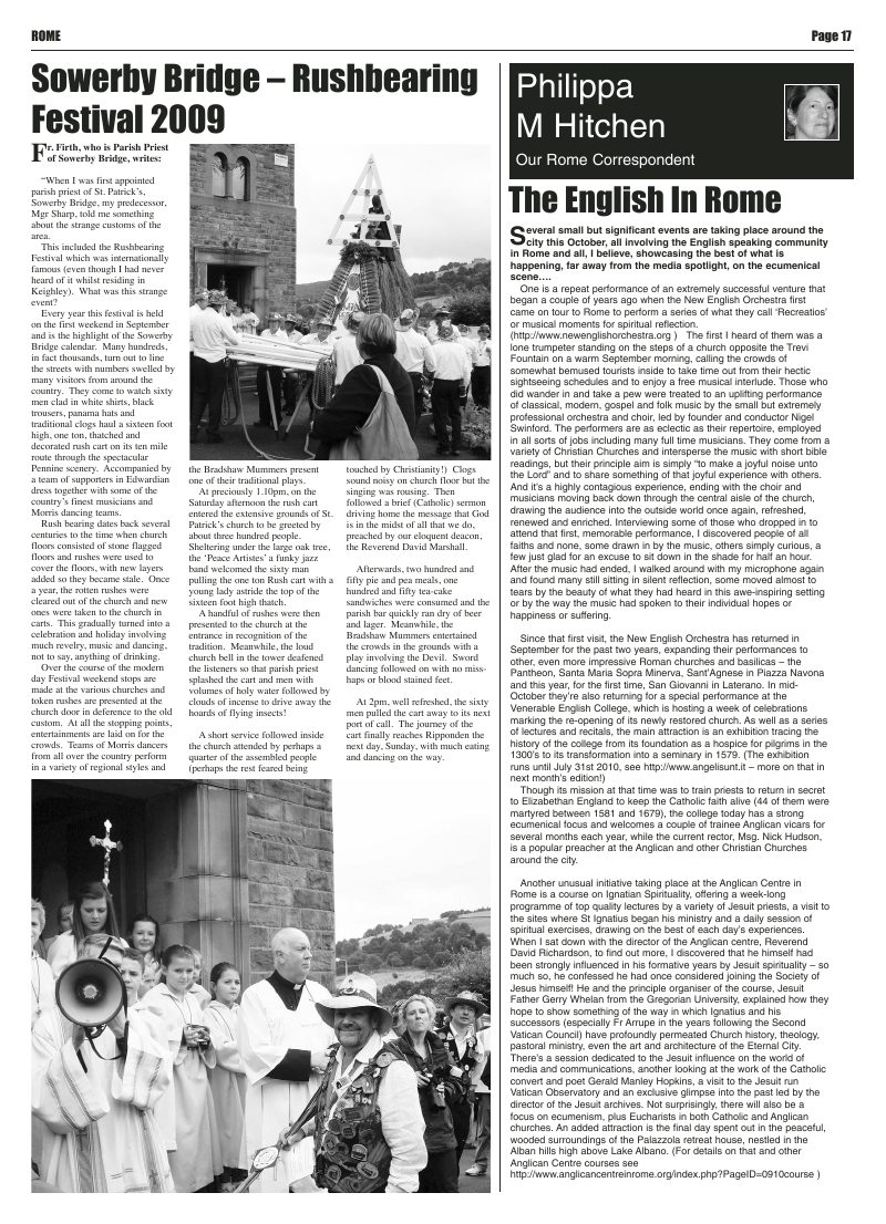 Oct 2009 edition of the Leeds Catholic Post