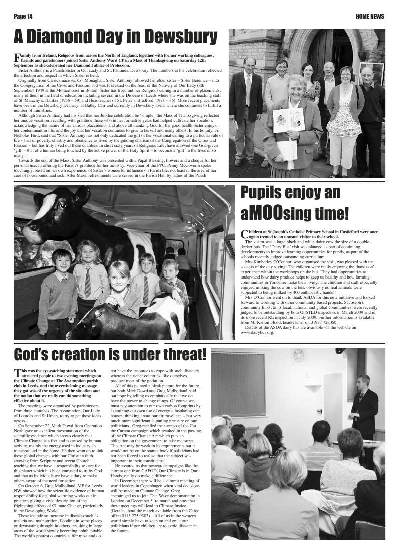Nov 2009 edition of the Leeds Catholic Post Nov 2009 edition of the Leeds Catholic Post