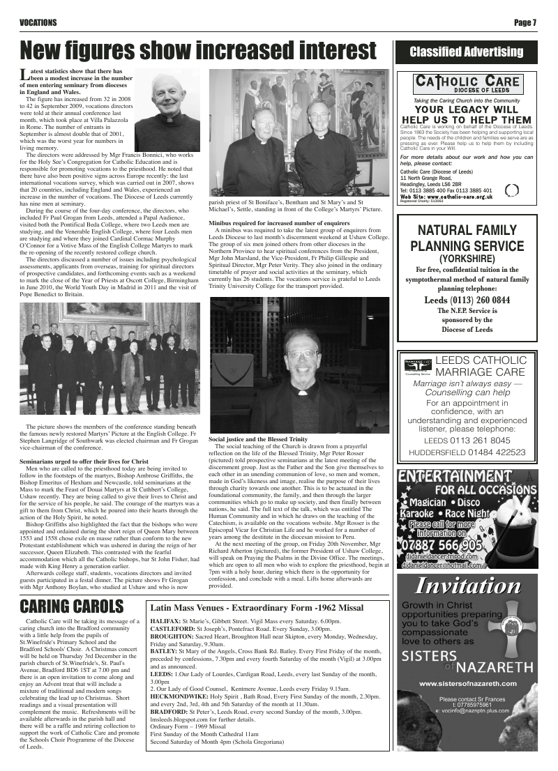 Nov 2009 edition of the Leeds Catholic Post