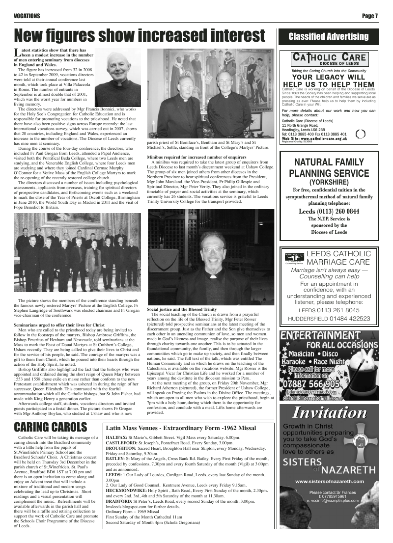 Nov 2009 edition of the Leeds Catholic Post Nov 2009 edition of the Leeds Catholic Post