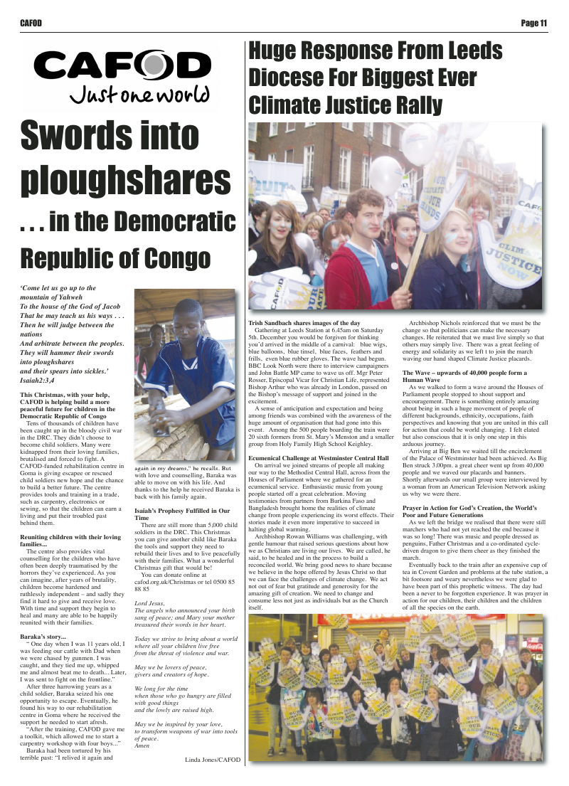 Dec 2009 edition of the Leeds Catholic Post Dec 2009 edition of the Leeds Catholic Post