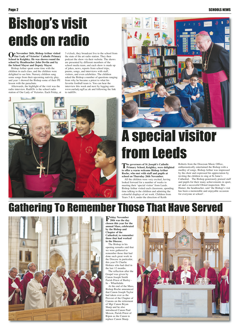 Dec 2009 edition of the Leeds Catholic Post Dec 2009 edition of the Leeds Catholic Post