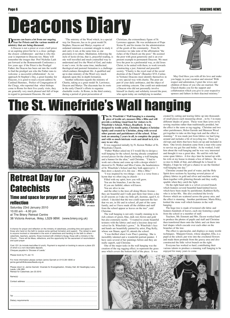 Dec 2009 edition of the Leeds Catholic Post Dec 2009 edition of the Leeds Catholic Post