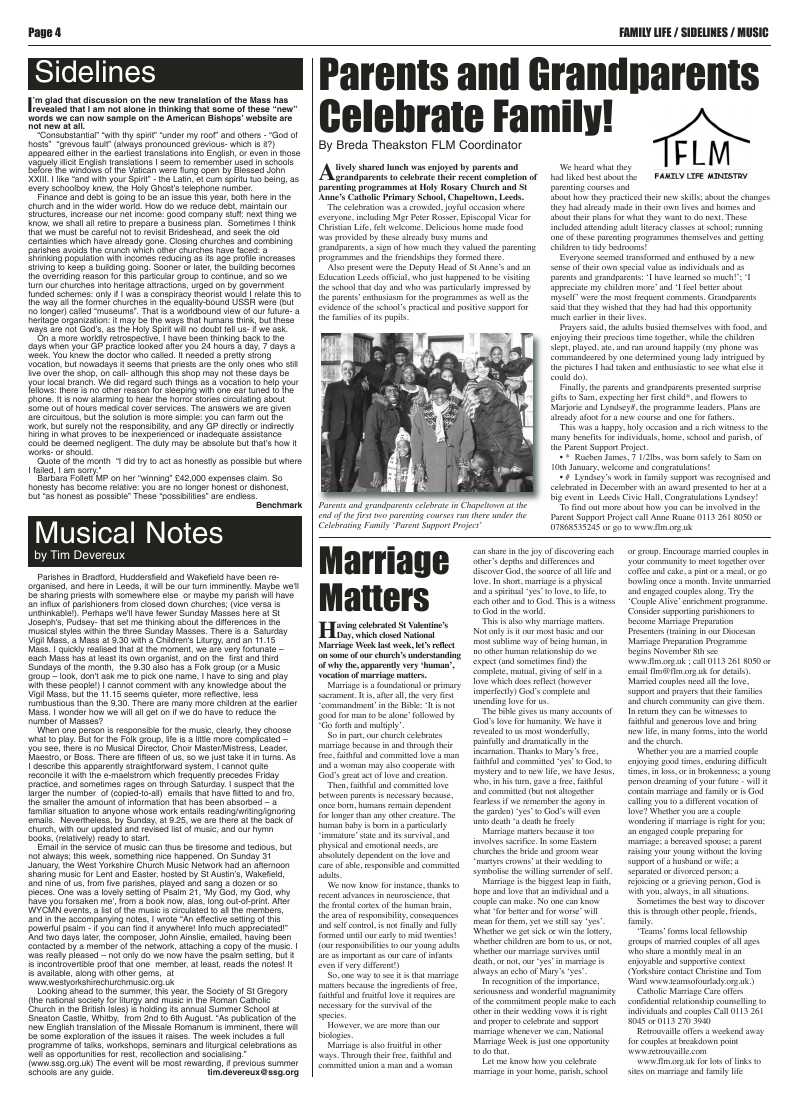 Feb 2010 edition of the Leeds Catholic Post Feb 2010 edition of the Leeds Catholic Post
