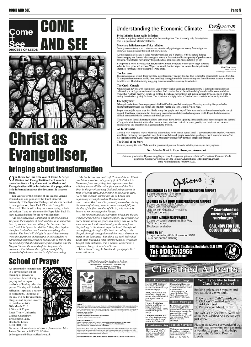 Feb 2010 edition of the Leeds Catholic Post Feb 2010 edition of the Leeds Catholic Post